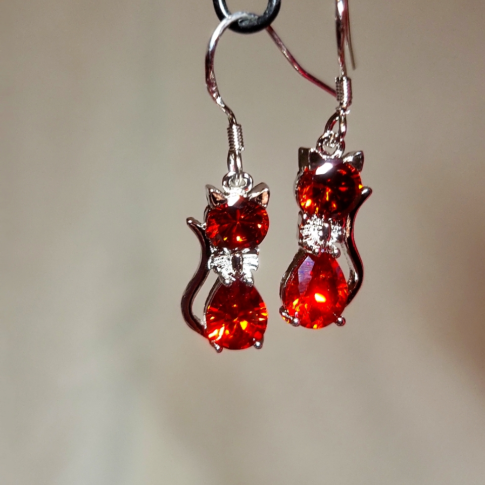 Ruby Earrings Nwt